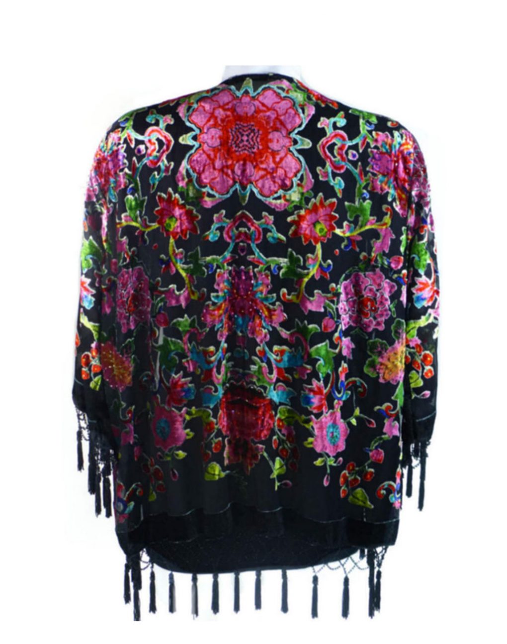JayLey Black Silk Devore Jacket - Image 2