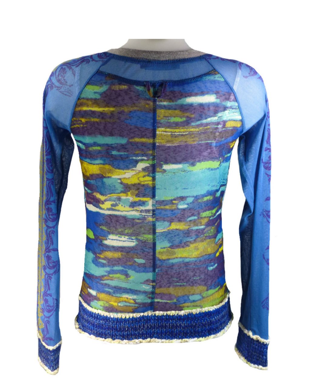 LULU-H Royal Blue French Style Top - Image 2