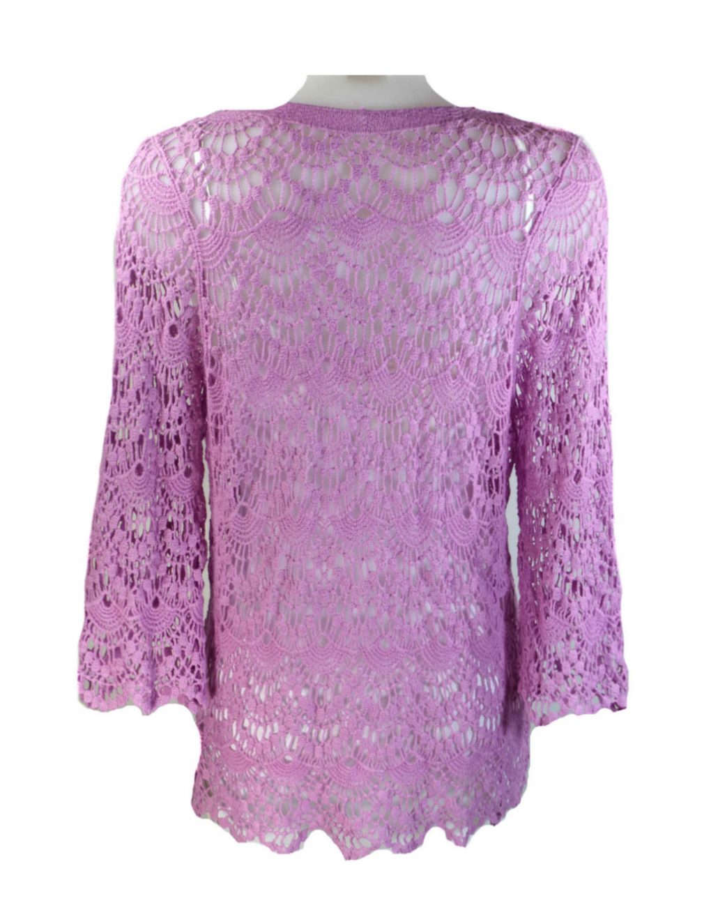 JayLey Pink Vintage Lace Top - Image 2