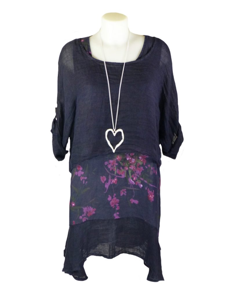 Sicilia Summer Dress - Navy