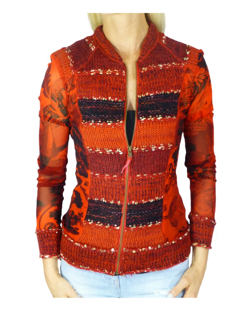 LULU-H Dark Red French Style Top - Image 3
