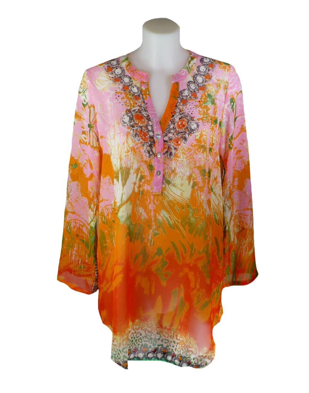 OPL Pink and Orange Top front2 - Fashion Fix Online