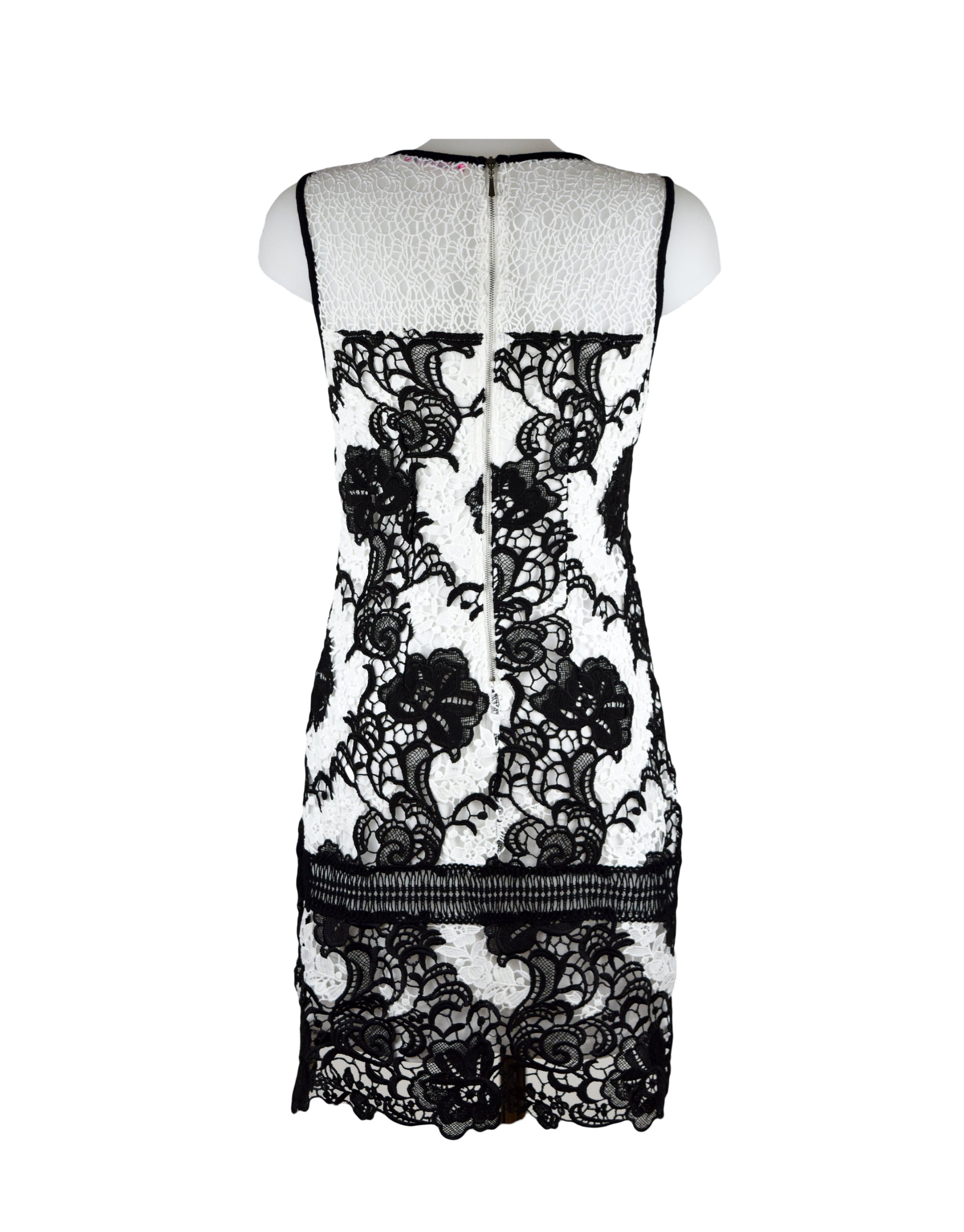 Black and White Lace Dress