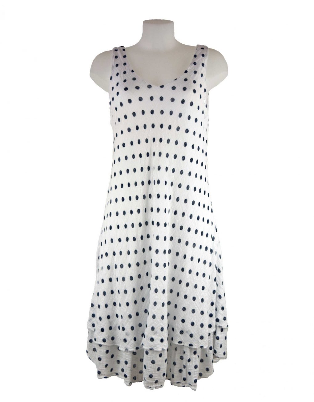 Ladies One Size Polka Dot Giuliana Italian Style Dress