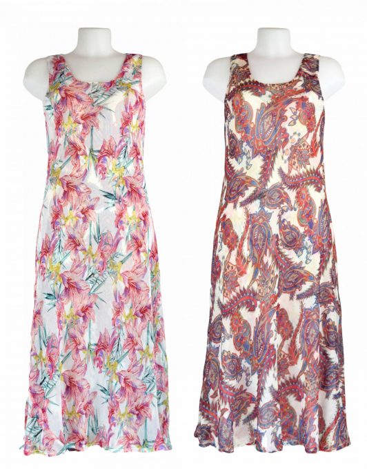 Paramour Reversible 2 in 1 Off White & Pink Floral Dress1