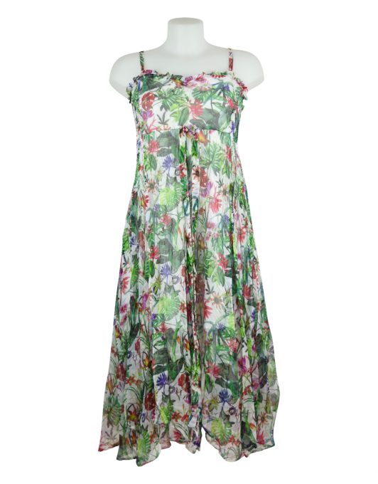 sensations-pour-elle-floral-green-dress