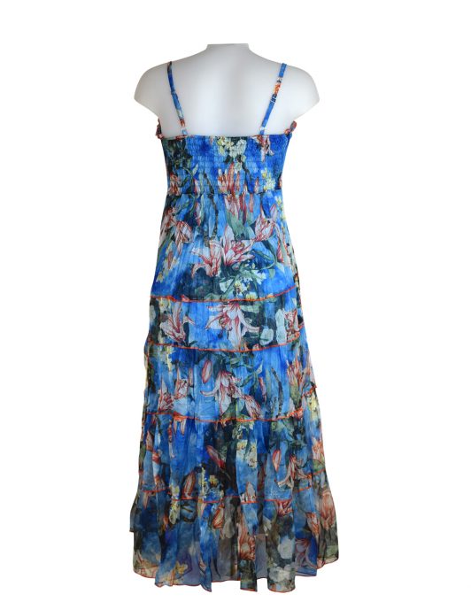 Sensations-pour-elle-Blue-maxi-dress 1