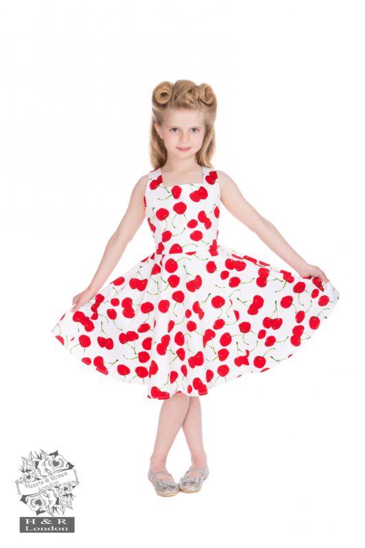 White Bombshell Cherry Dress H&R 4085
