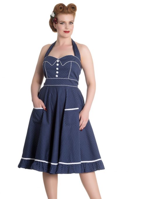 Hell Bunny -vanity-dress-blue