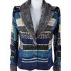 Lulu H Jacket fur collar blue1