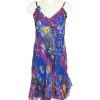 Sensations Pour Elle Blue & Purple Midi Dress One Size