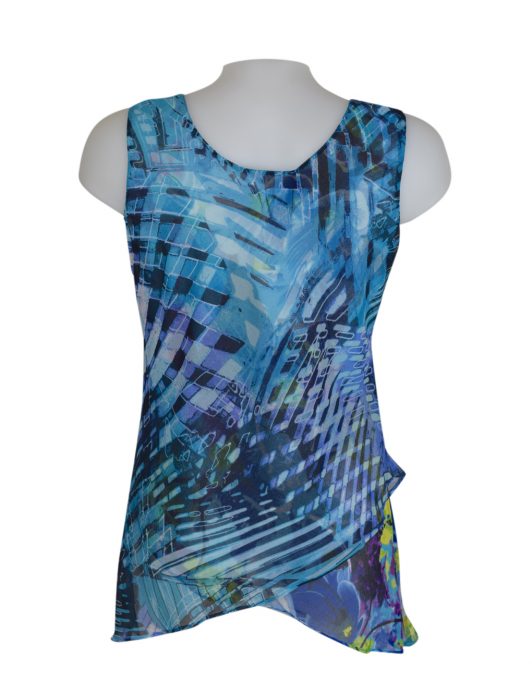 Paramour Reversible 2 in 1 Sleeveless Top Turquoise2