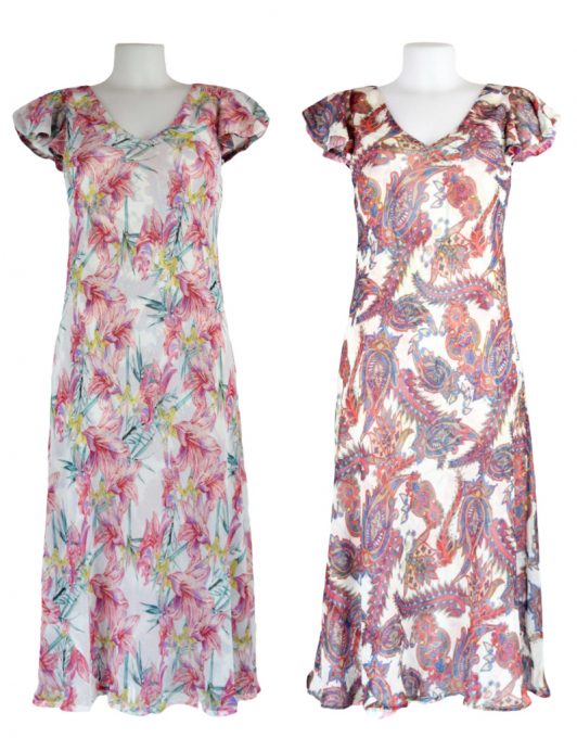 Paramour Reversible 2 in 1 Capped Sleeve Dress White/Pink