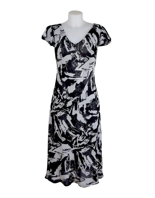 Paramour Reversible Dress Cap Sleeve Black & White