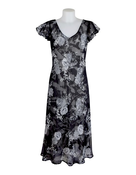 Paramour Reversible Dress Cap Sleeve Black & White8