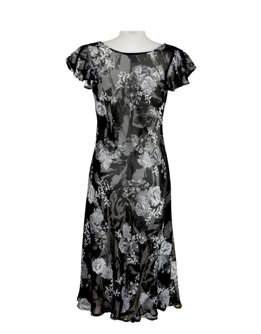 Paramour Reversible Dress Cap Sleeve Black & White9