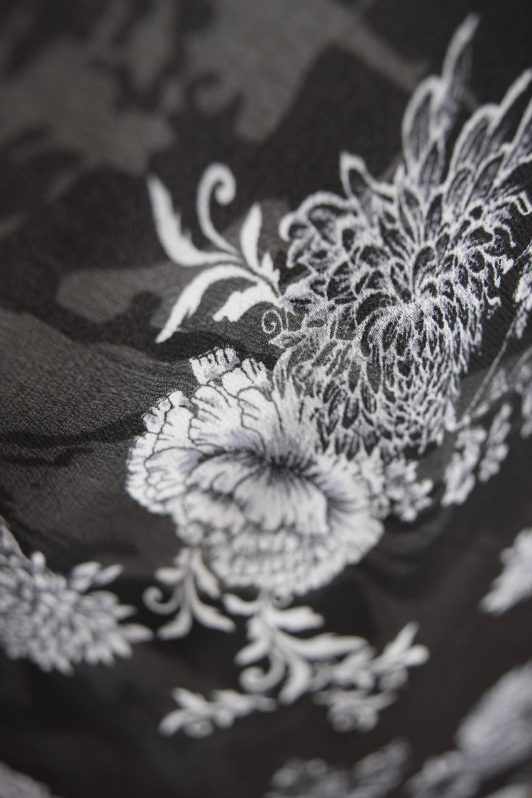 Paramour Reversible Dress Cap Sleeve Black & White Fabric