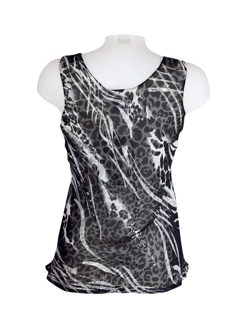 Paramour Reversible 2 in 1 Sleeveless Top Black/White - Fashion Fix Online