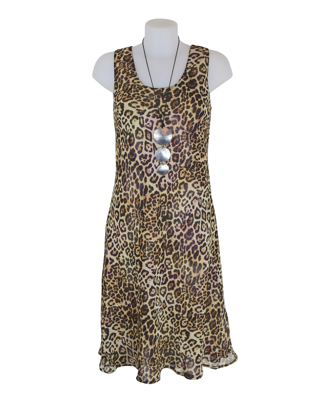 Paramour Reversible 2 In 1 Sleeveless Dress Floral / Leopard A