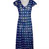 Paramour Reversible 2 In 1 Capped Sleeve Dress Navy & White Polka Dot / Floral A