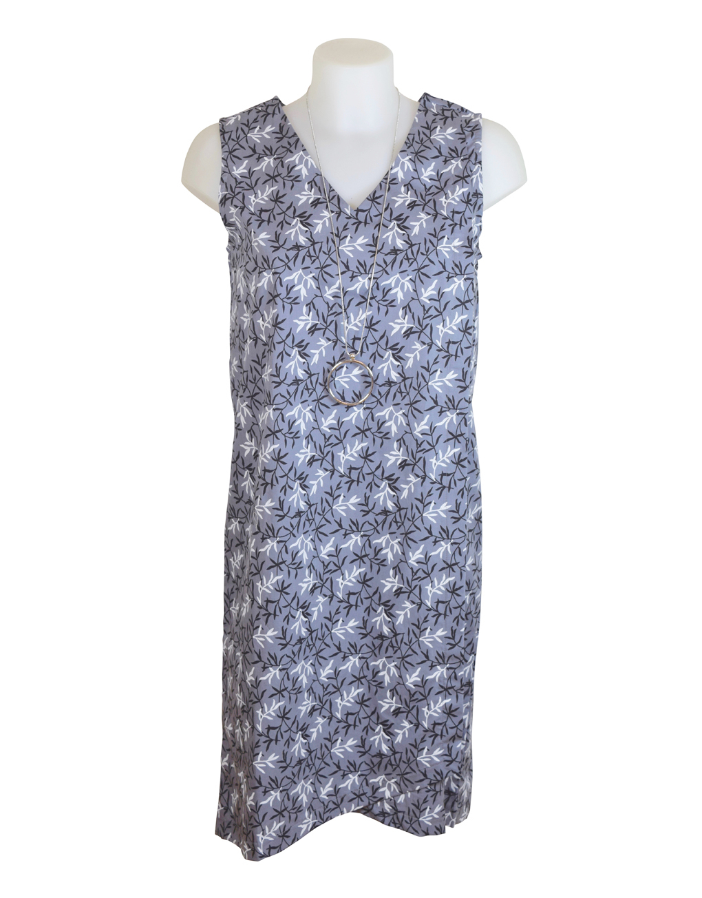 Alice Collins Summer Dress Okaleaf Grey - Fashion Fix Online