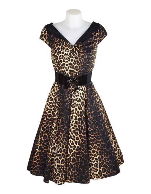 hell bunny leopard print dress