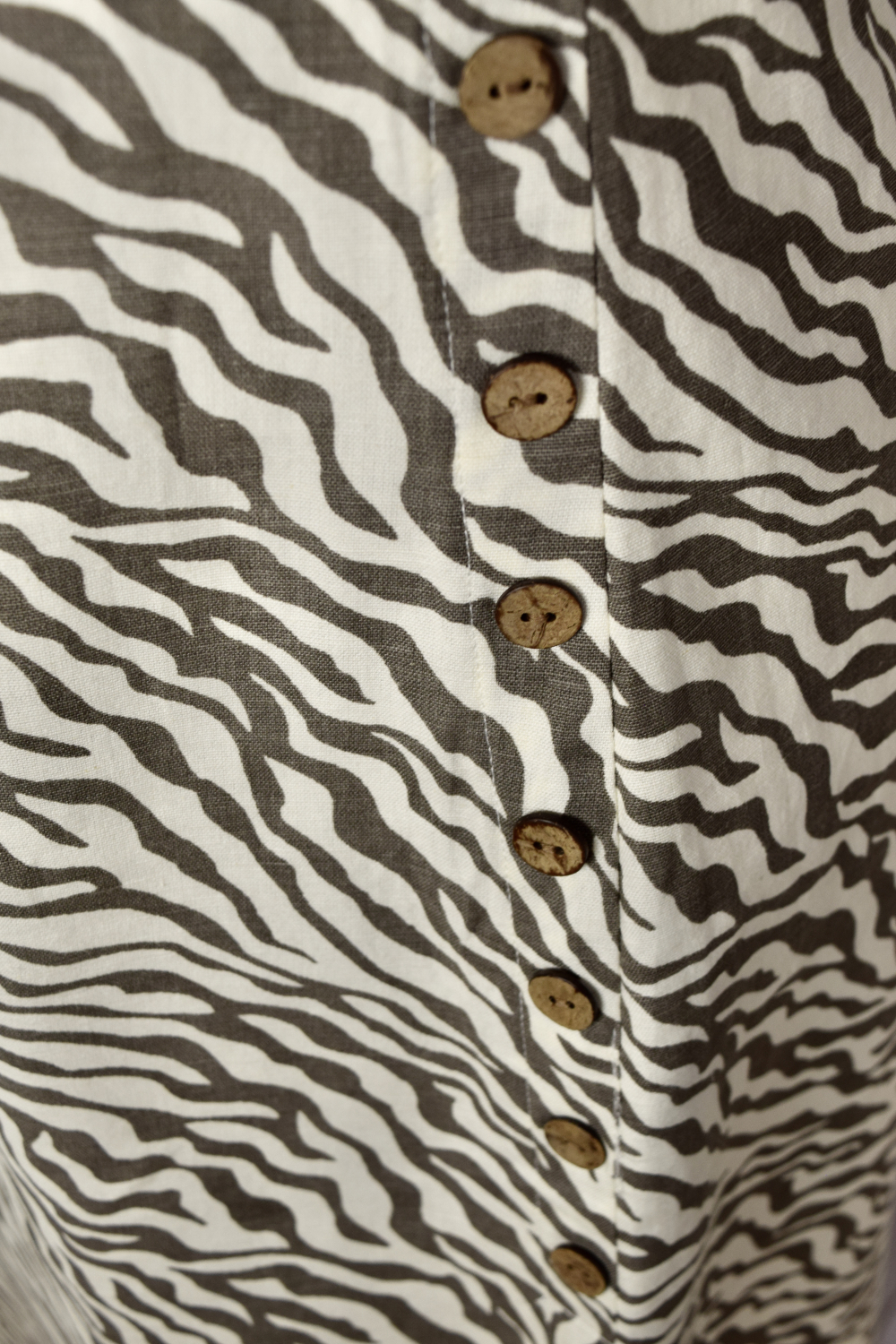Alice Collins Kylie Dress Mushroom Zebra Swatch 024S070