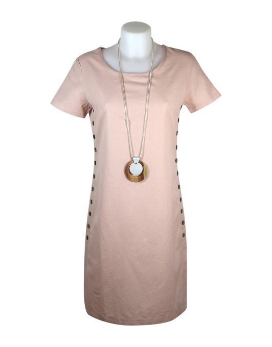 Alice Collins Kylie Dress Blush Front 024S070