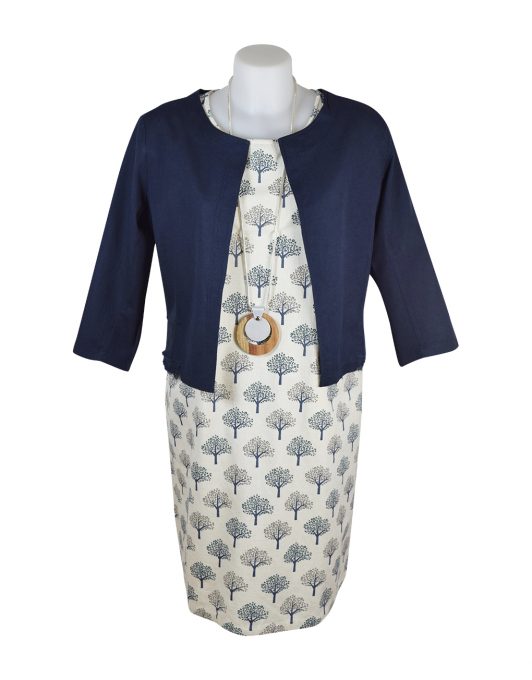 Alice Collins Deidre Dress 024S091 & Grace Jacket Navy 024S076