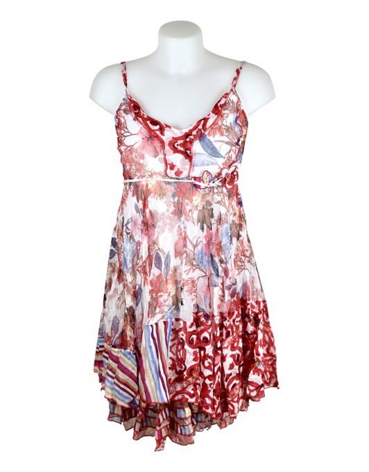 Sensations Pour Elle 883 Red & White Floral 20D Front