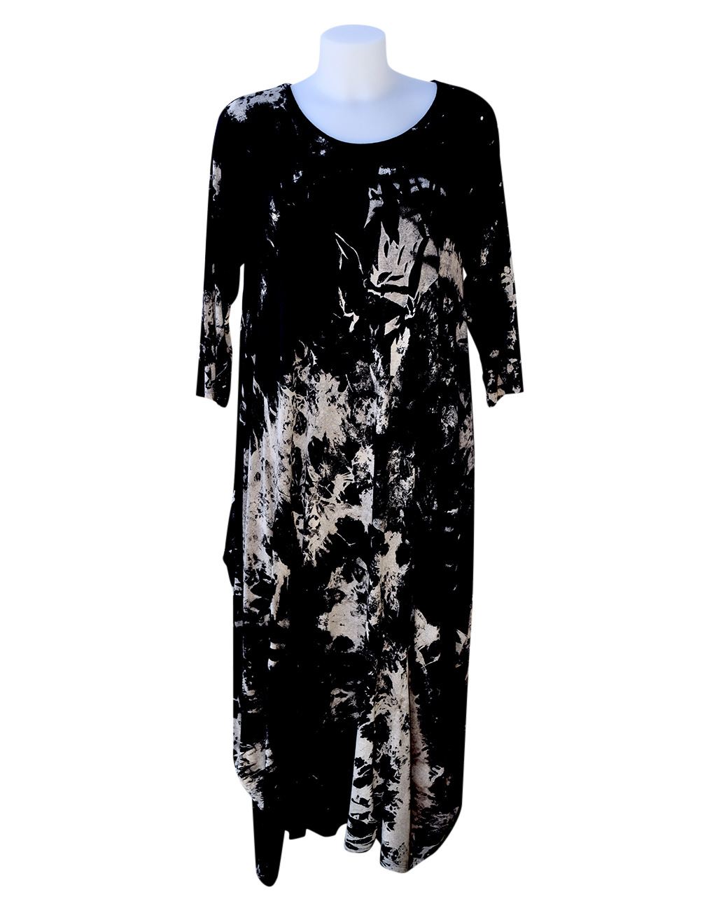 black tie dye dress