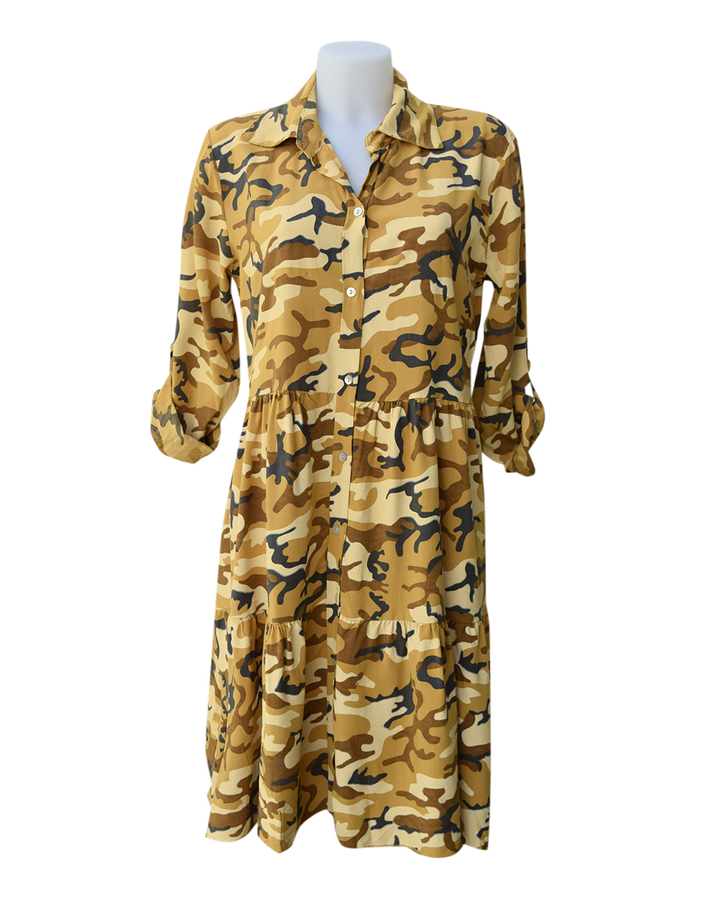 mustard tunic dress