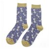 MS Socks Dragonfly Navy 143