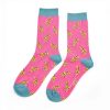 Miss Sparrow Little Giraffe Socks Hot Pink