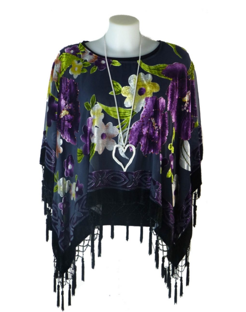 Jayley Purple Poncho